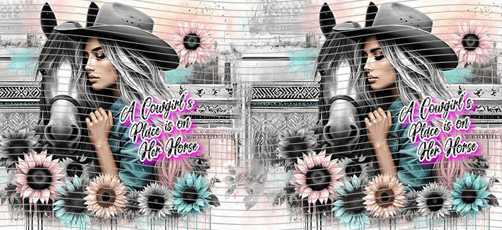 16oz Sunflower Girl-SU-87